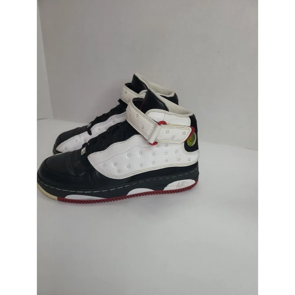 Nike Air Force 1 Fusion Jordan 13 Bred Mens Size 6Y Black Varsity Red 375472-101